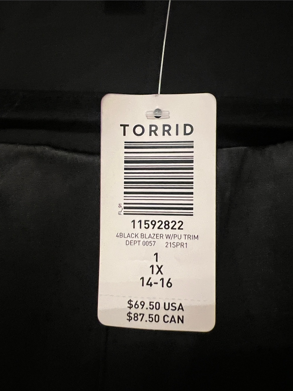 Torrd Black Open Blazer - Picture 2 of 13